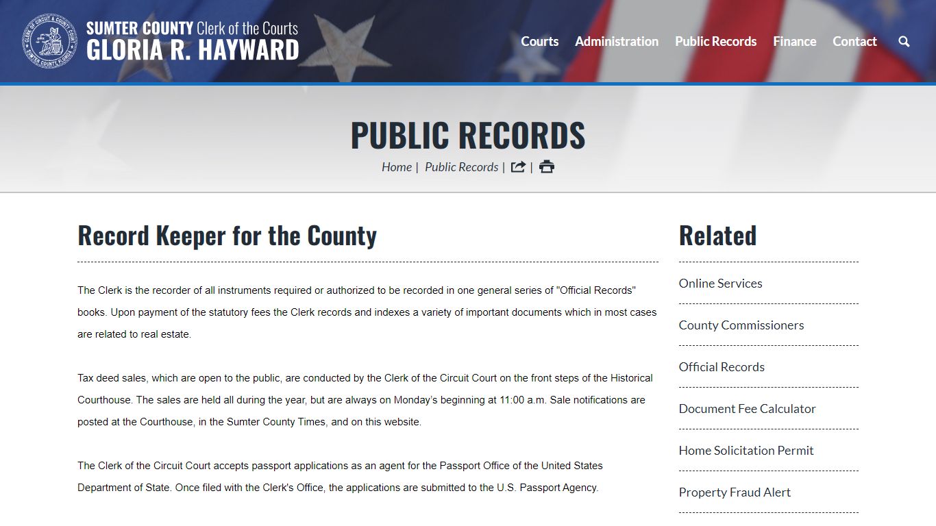 Public Records | Sumter County Clerk of Courts